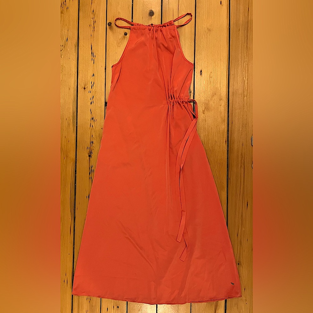 Chic silk peach maxi dress, Coster Copenhagen, size 38